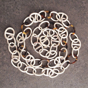 Bold Open Link Silver Fashion Necklace
